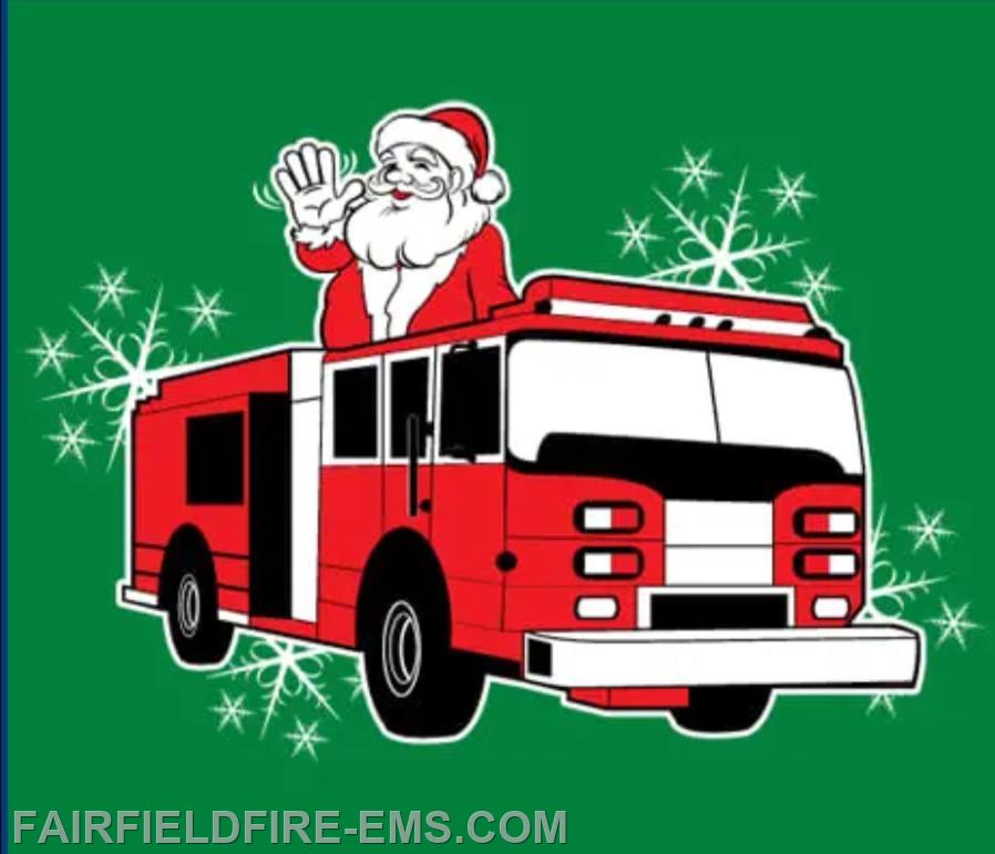 TODAY IS The Santa Claus Fire Truck Ride Through Fairfield & Carroll